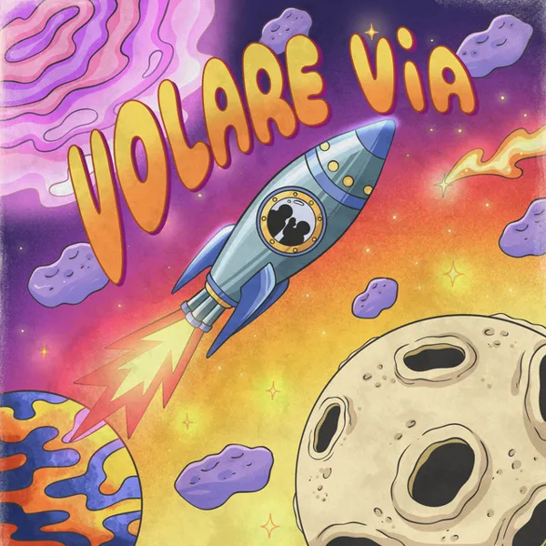 Copertina di Volare via
